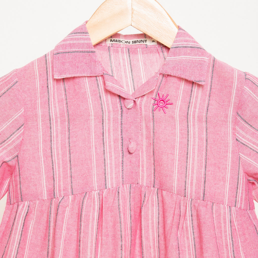  Striped Cotton Blend Kids Nightwear